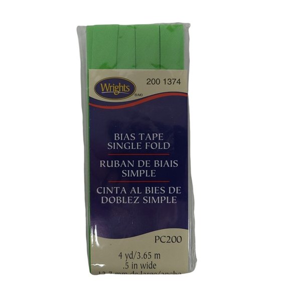 Wrights Bias Tape Single Double Fold Iron On Hem Tape Quilt Binding Bundle - Picture 6 of 8